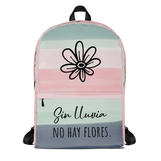 Mochila Sin lluvia no hay flores