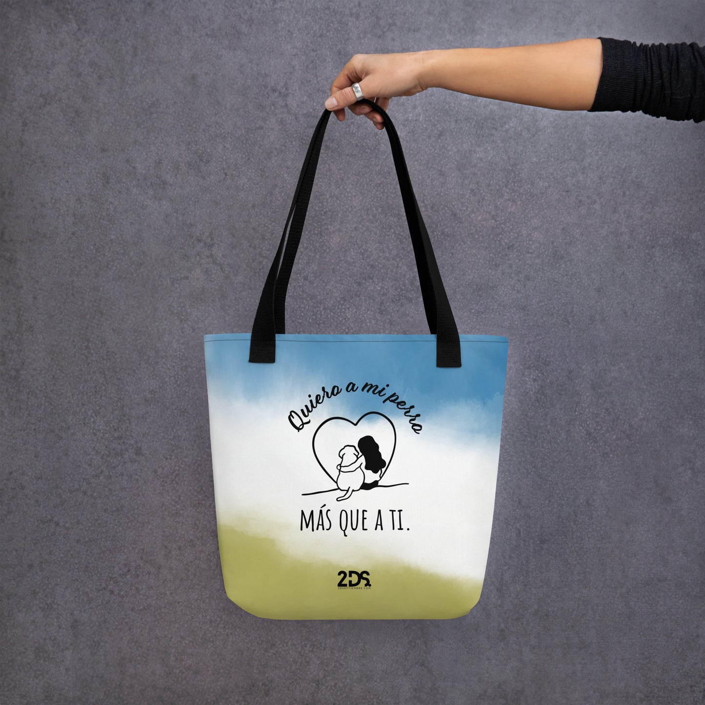 Bolsa de mano Quiero a mi perro más que a ti